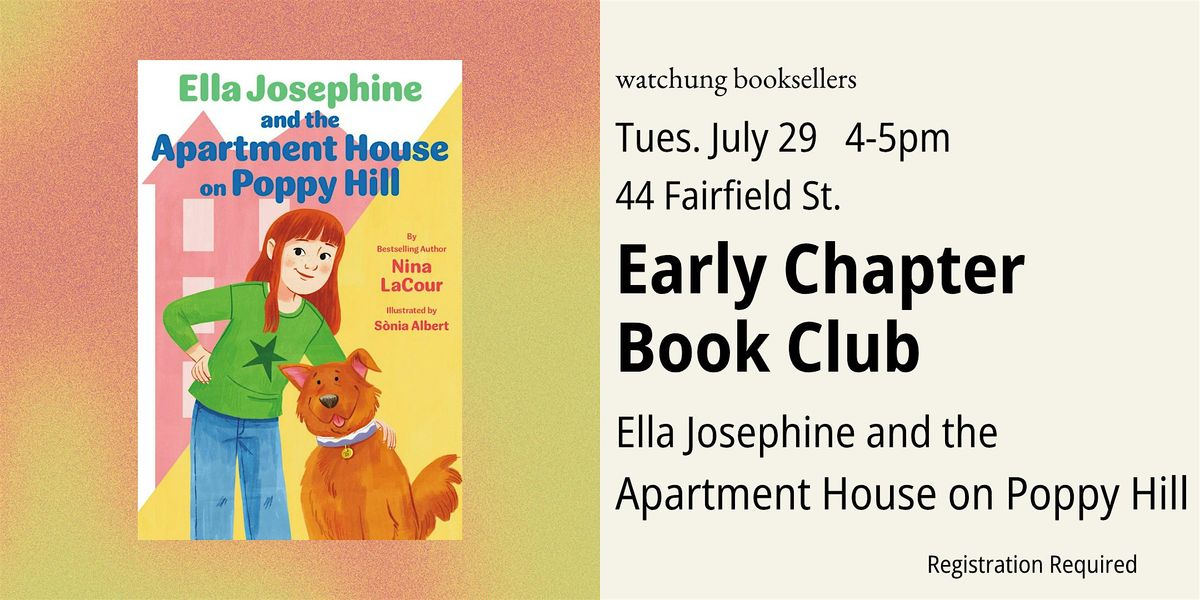 Early Chapter Book Club, 29 July | Event in Montclair | AllEvents