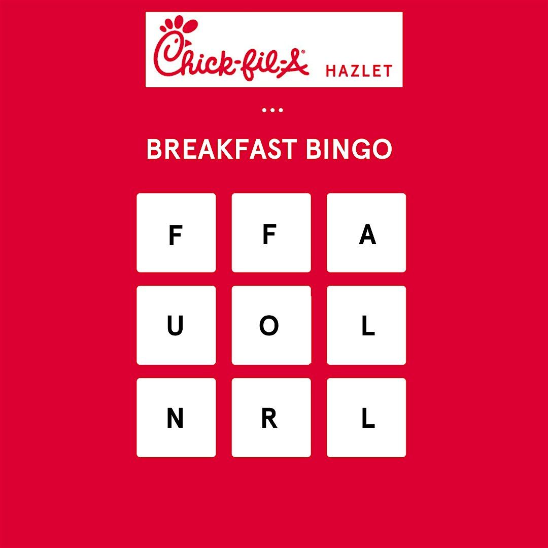 Chick-fil-A Hazlet Breakfast Bingo, 28 June | Event in Hazlet | AllEvents