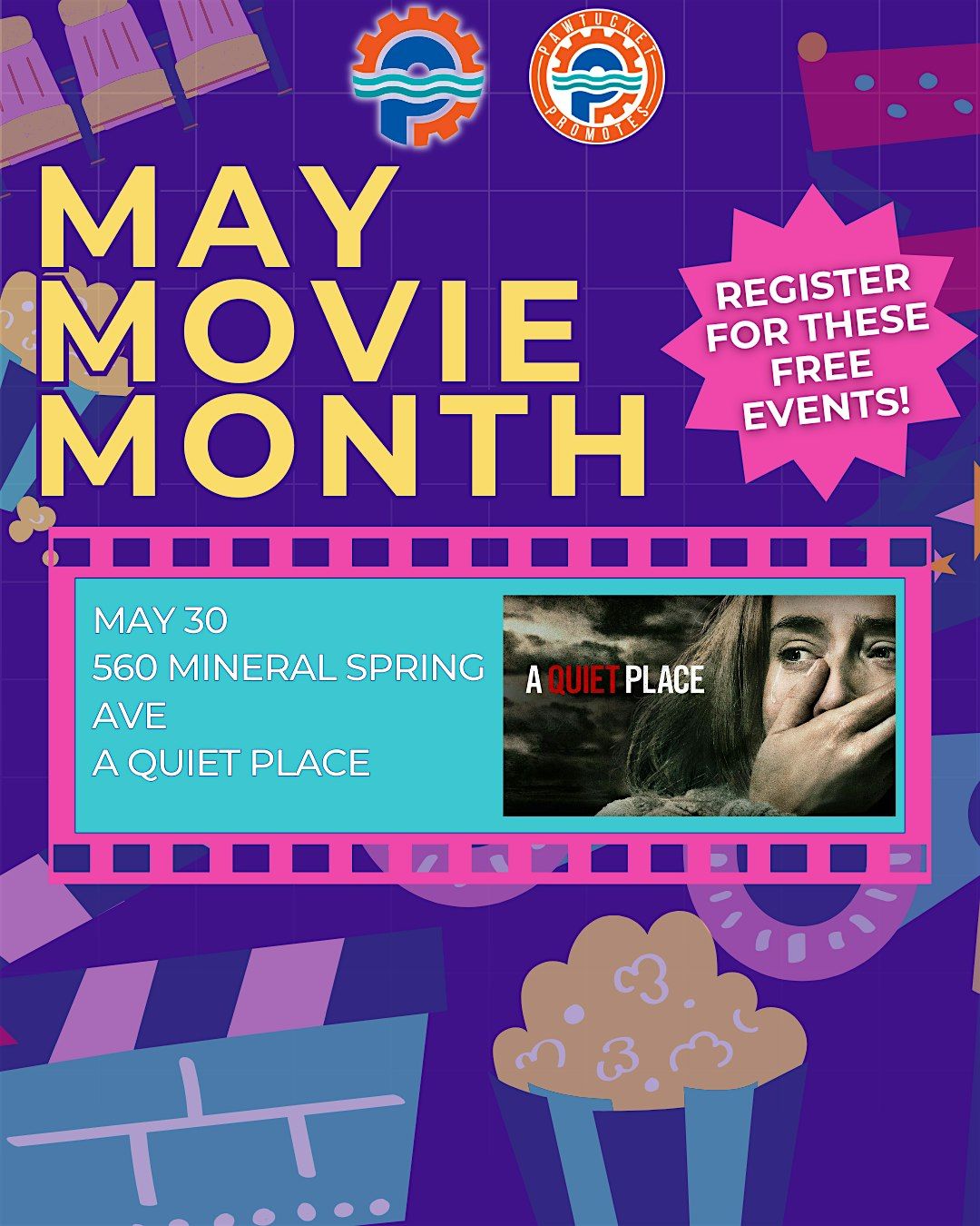 May Movie Night Date 4: Showing "A Quiet Place", May 30, 30 May | Event in Pawtucket | AllEvents