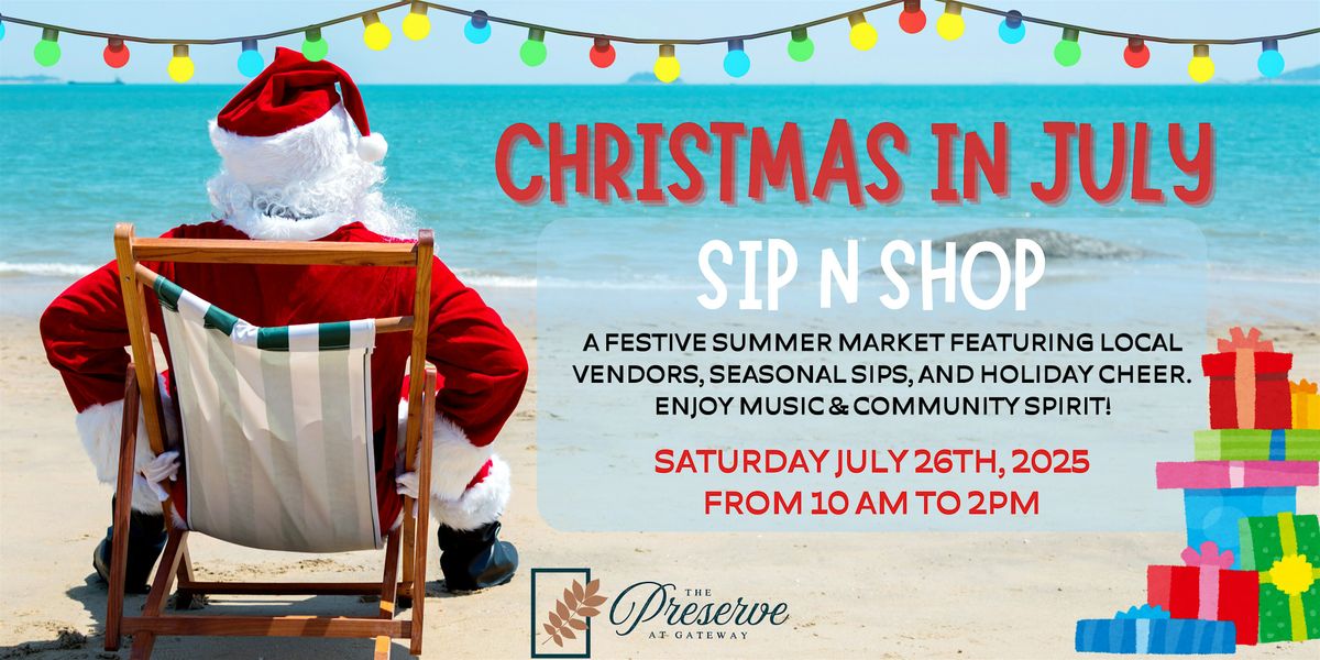 Christmas In July : Sip N Shop, 26 July | Event in Forney | AllEvents