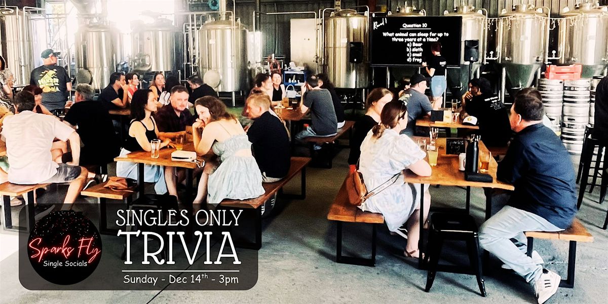 Sparks Fly Singles Only Trivia Sunday Xmas Sesh with live music at Hoppers, 14 December | Event in Albion
