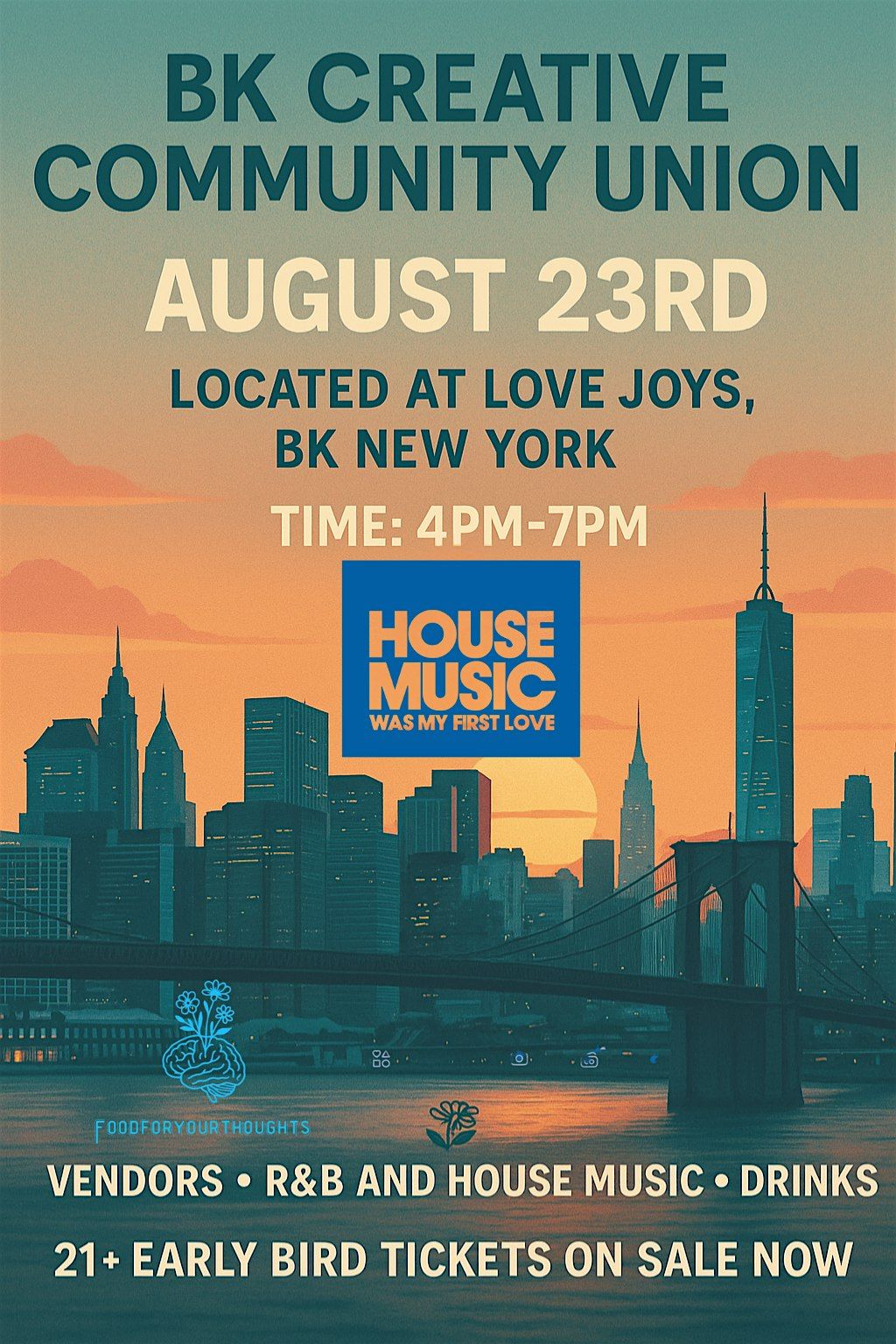 BK Creative Community Union, 23 August | Event in Brooklyn | AllEvents