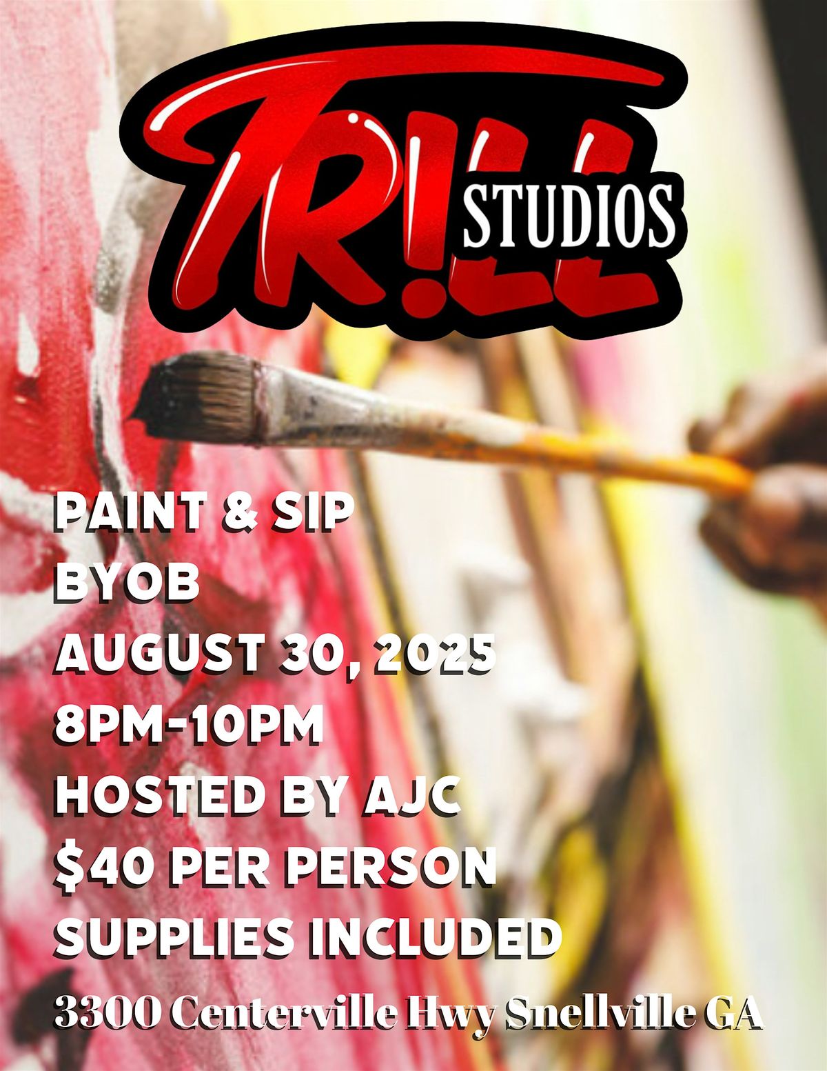 Trill Studios Paint and Sip, 30 August | Event in Snellville | AllEvents