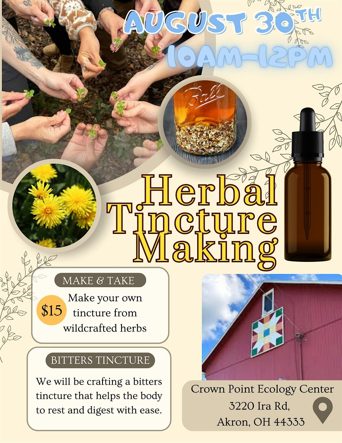 Herbal Tincture Making, 30 August | Event in Akron | AllEvents
