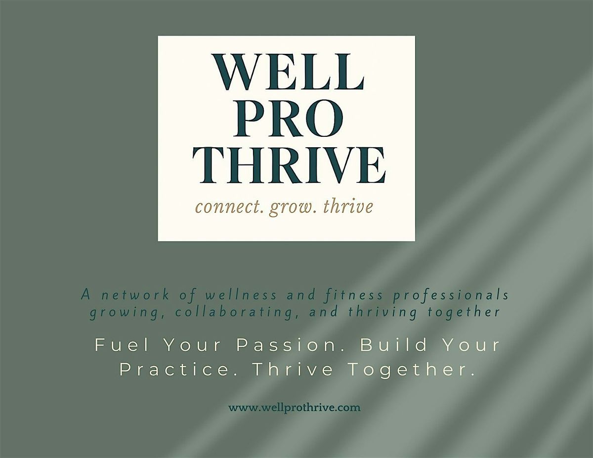 Well Pro Thrive Monthly Networking Social, 23 October | Event in Brentwood | AllEvents