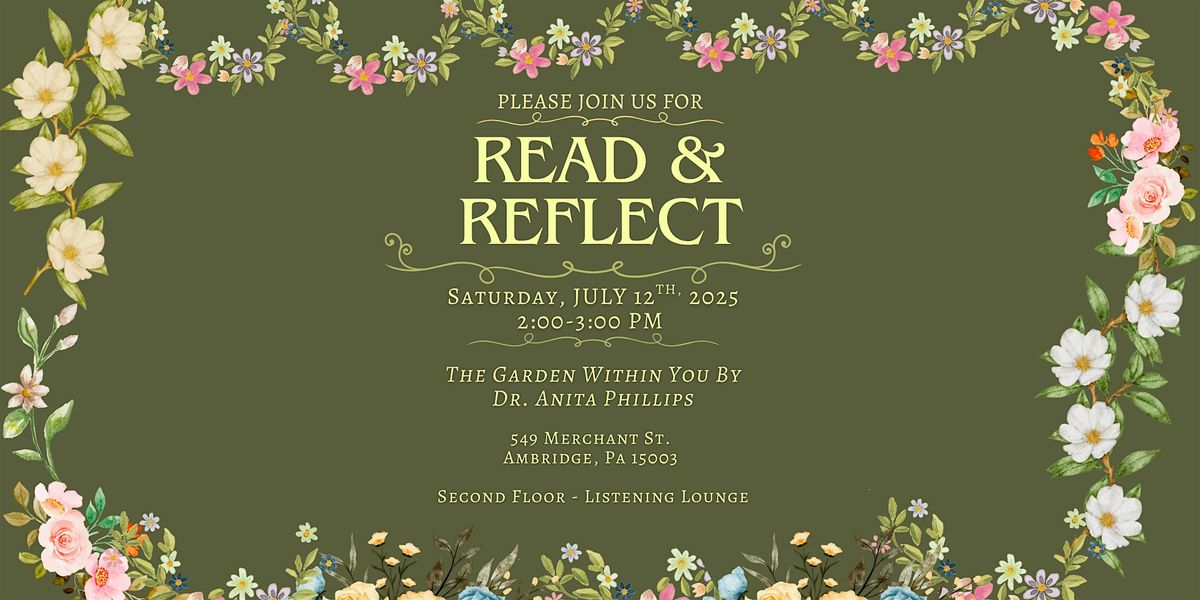 Read & Reflect: The Garden Within You By Dr. Anita Phillips, 12 July | Event in Ambridge | AllEvents