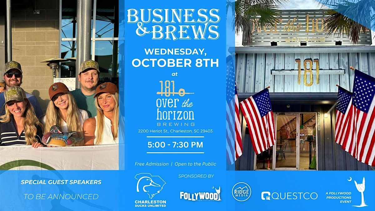 Business & Brews with Wednesday, Oct. 8th at Over The Horizon Brewing, 8 October | Event in Charleston