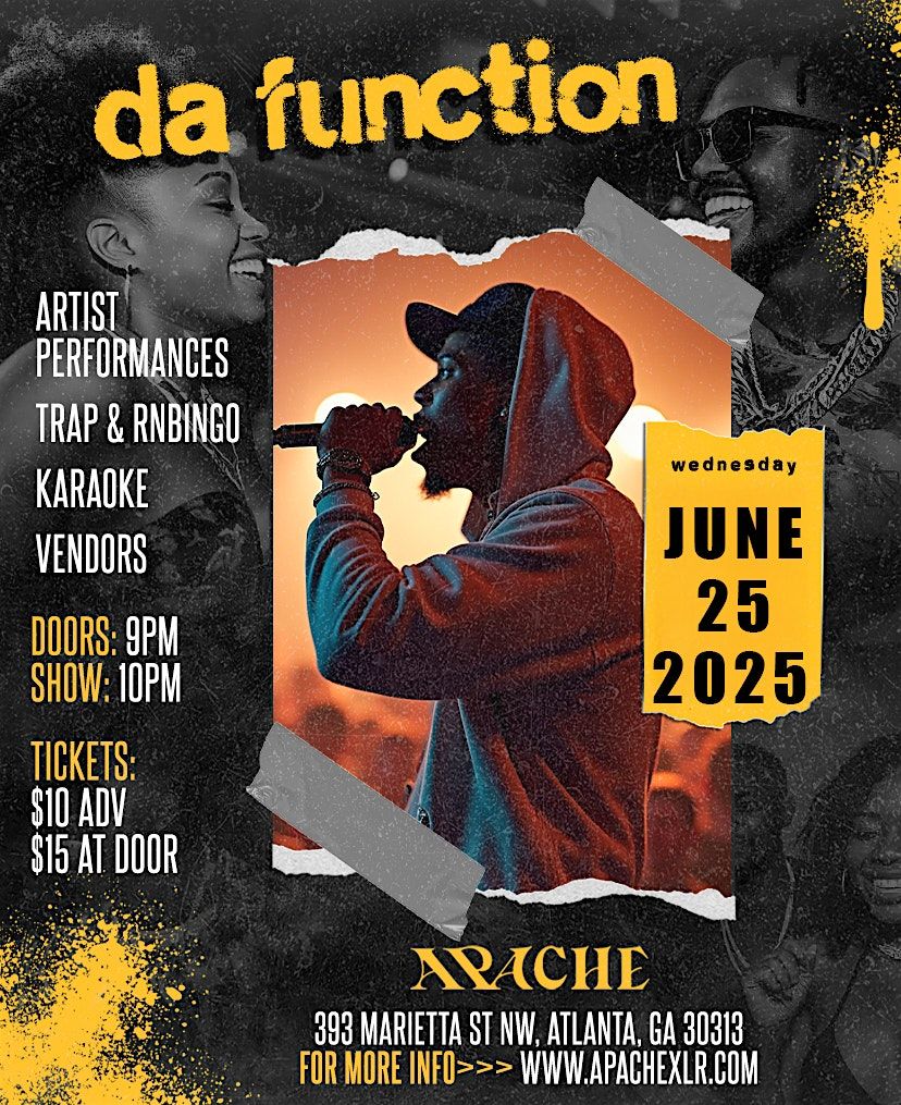 Da Function: Indie Artist Open Mic, 25 June | Event in Atlanta | AllEvents