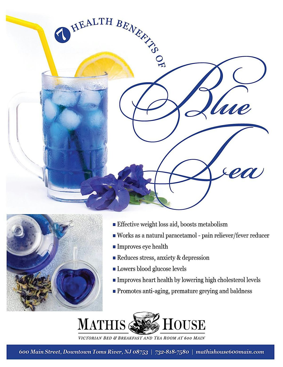 Blue Tea Bingo and Tea Party at the Mathis House, 14 May | Event in Toms River | AllEvents