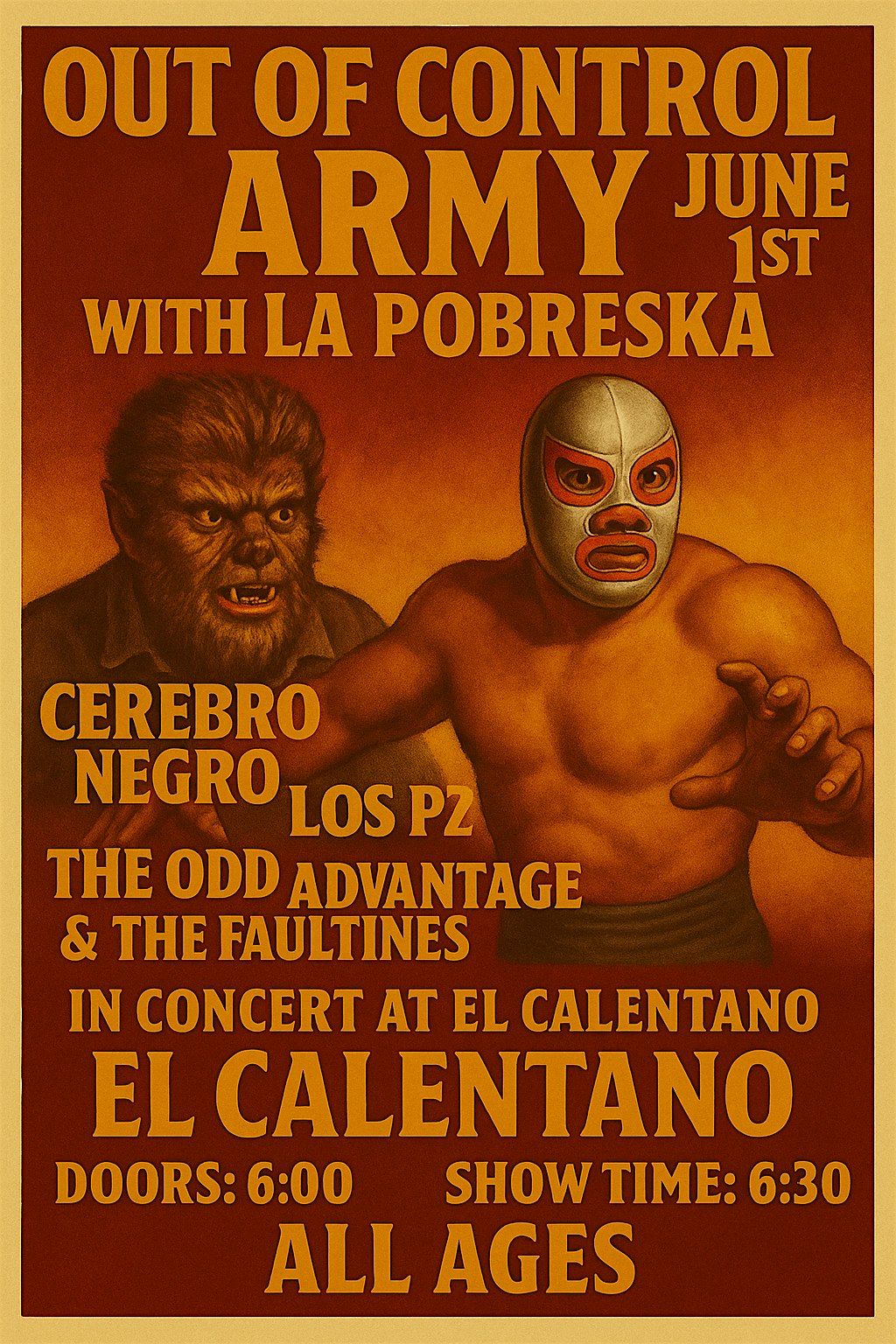 OUT OF CONTROL ARMY WITH LA POBRESKA CREBRO NEGRO LOS P2 THE ODD ADVANTAGE, 1 June | Event in Riverside | AllEvents