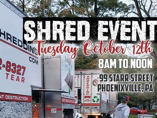 25th September 2021 Events In Phoenixville Free Shredding Events Near Me September 2022 Philadelphia Pa