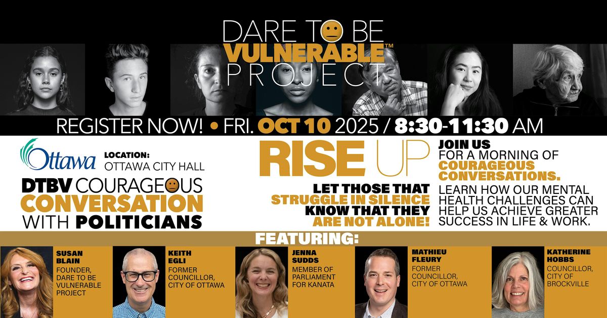 Courageous Conversations with Politicians, 10 October | Event in Ottawa | AllEvents