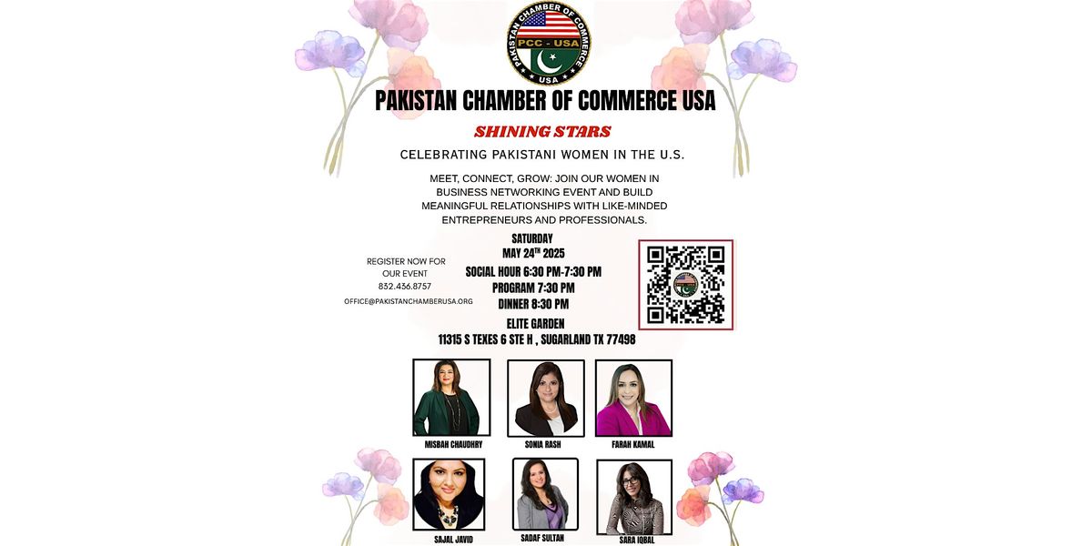 Shining Stars: Celebrating Pakistani Women in the U.S., 24 May | Event in Sugar Land | AllEvents