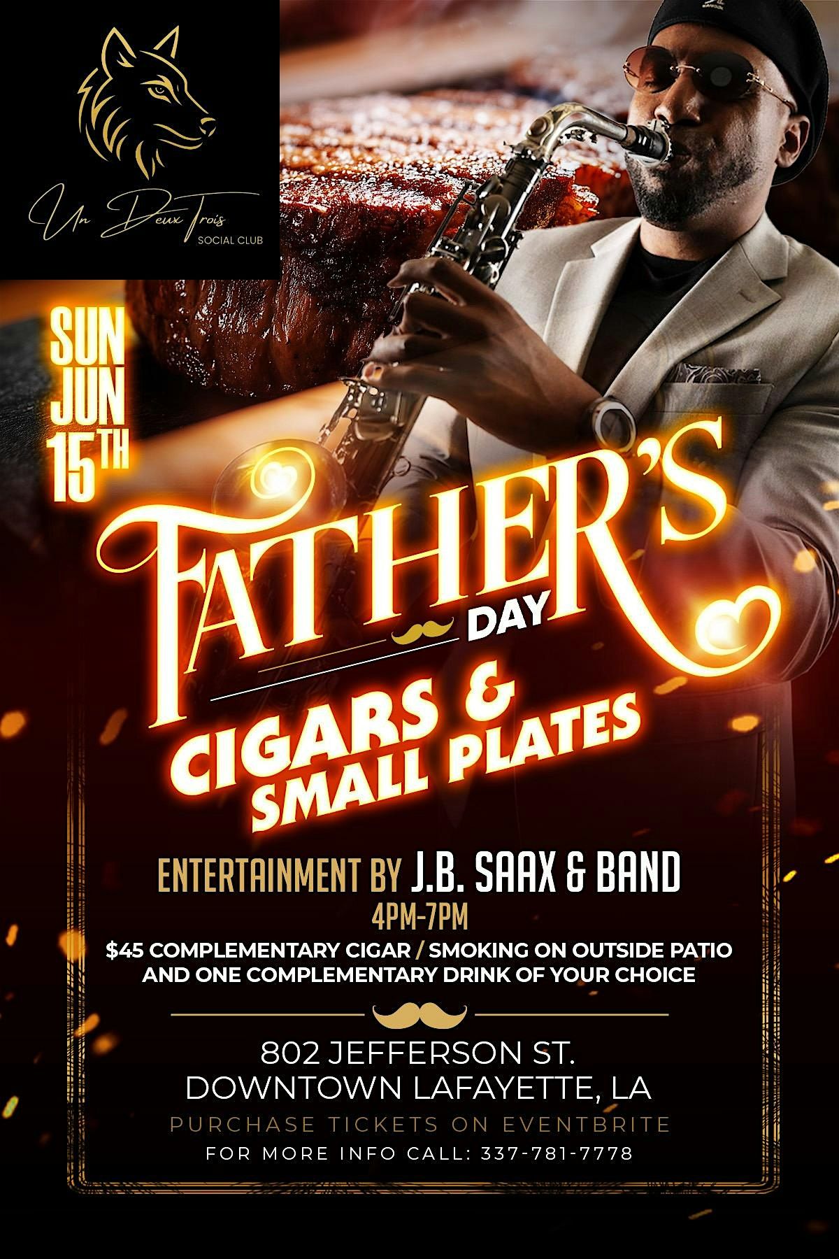 Father’s Day Cigars and Small Plates, 15 June | Event in Lafayette | AllEvents