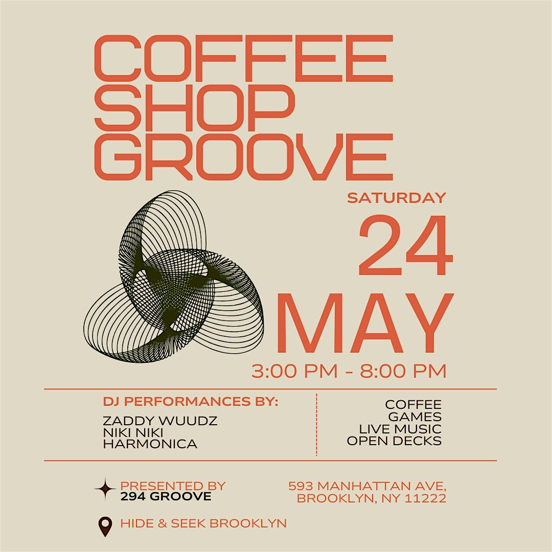 Coffee Shop Groove, 24 May | Event in Brooklyn | AllEvents