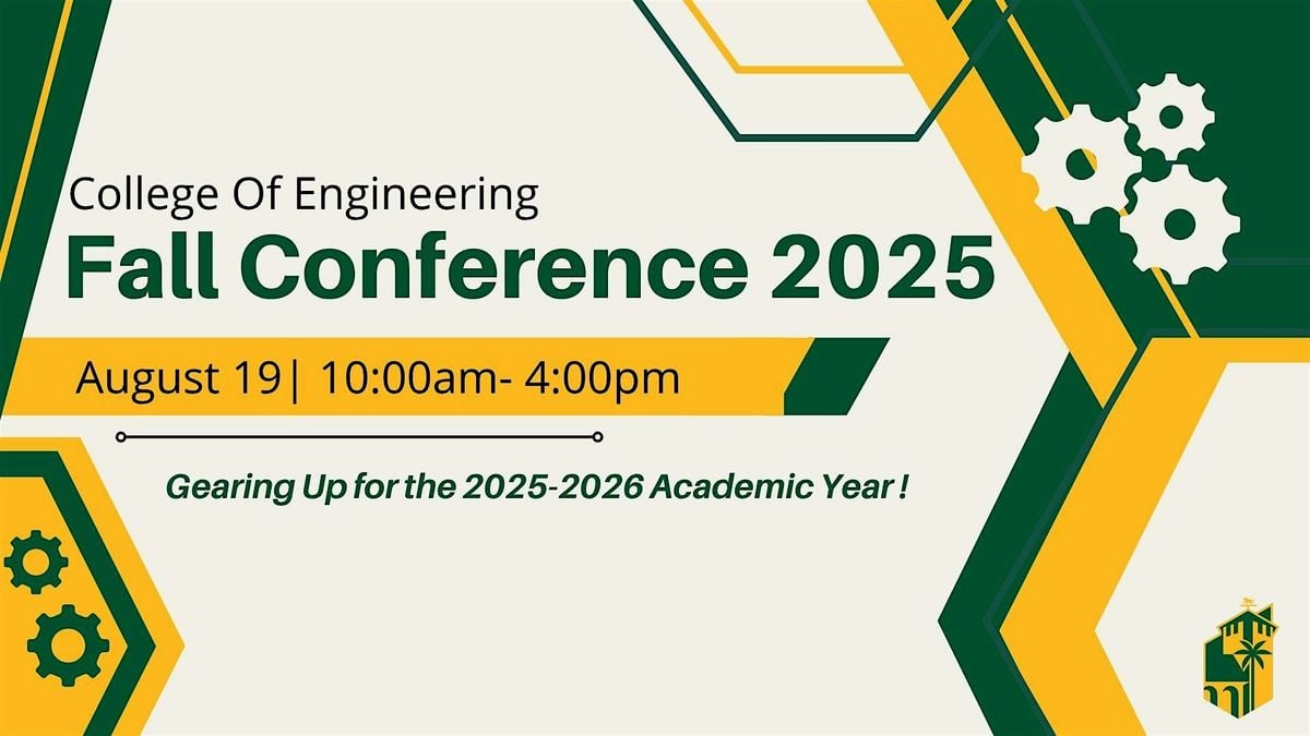 College of Engineering Fall Conference 2025, 19 August | Event in Pomona | AllEvents