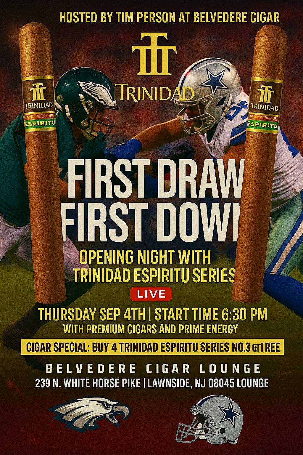 First Down | First Draw, 4 September | Event in Lawnside | AllEvents