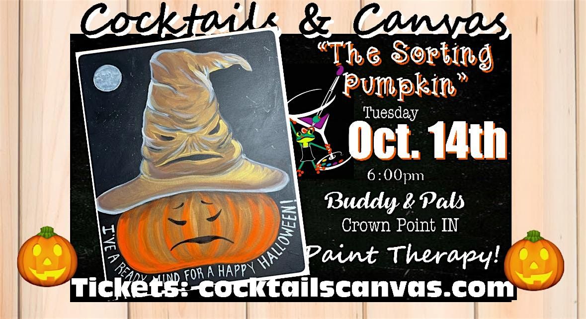 "The Sorting Pumpkin" Cocktails & Canvas Paint and Sip Halloween Art Event, 14 October | AllEvents