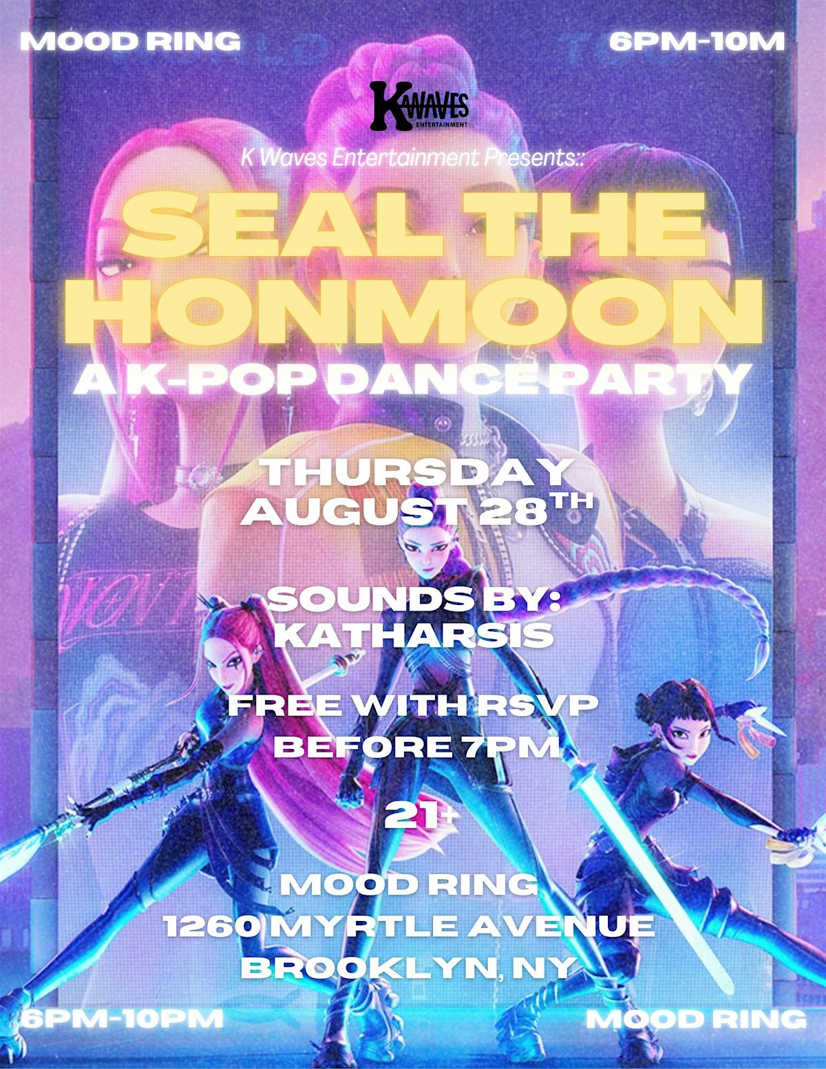 Seal the Honmoon: A K-Pop Dance Party, 28 August | Event in Brooklyn | AllEvents