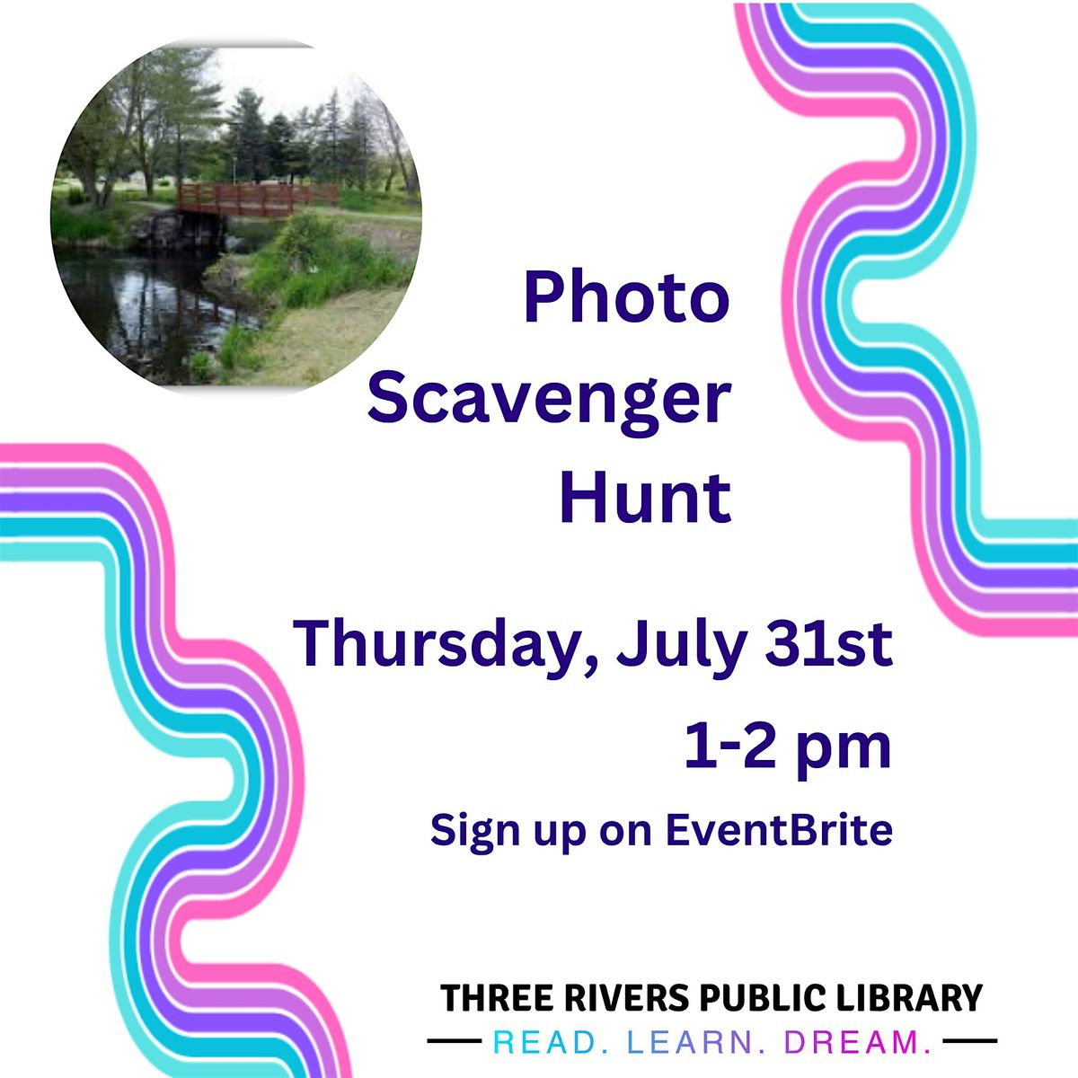 Photo Scavenger Hunt at Memory Isle, 31 July | Event in Three Rivers | AllEvents