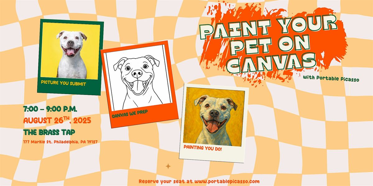 Paint Your Pet on Canvas - Paint & Sip, 26 August | Event in Philadelphia | AllEvents
