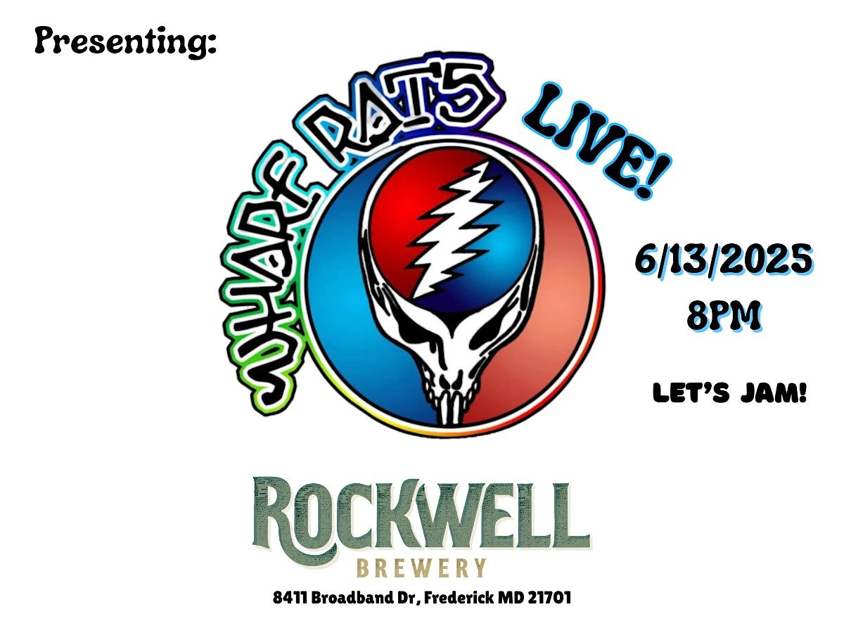 The Wharf Rats LIVE @ Rockwell Brewery 6/13/25 8PM, 13 June | Event in Frederick | AllEvents