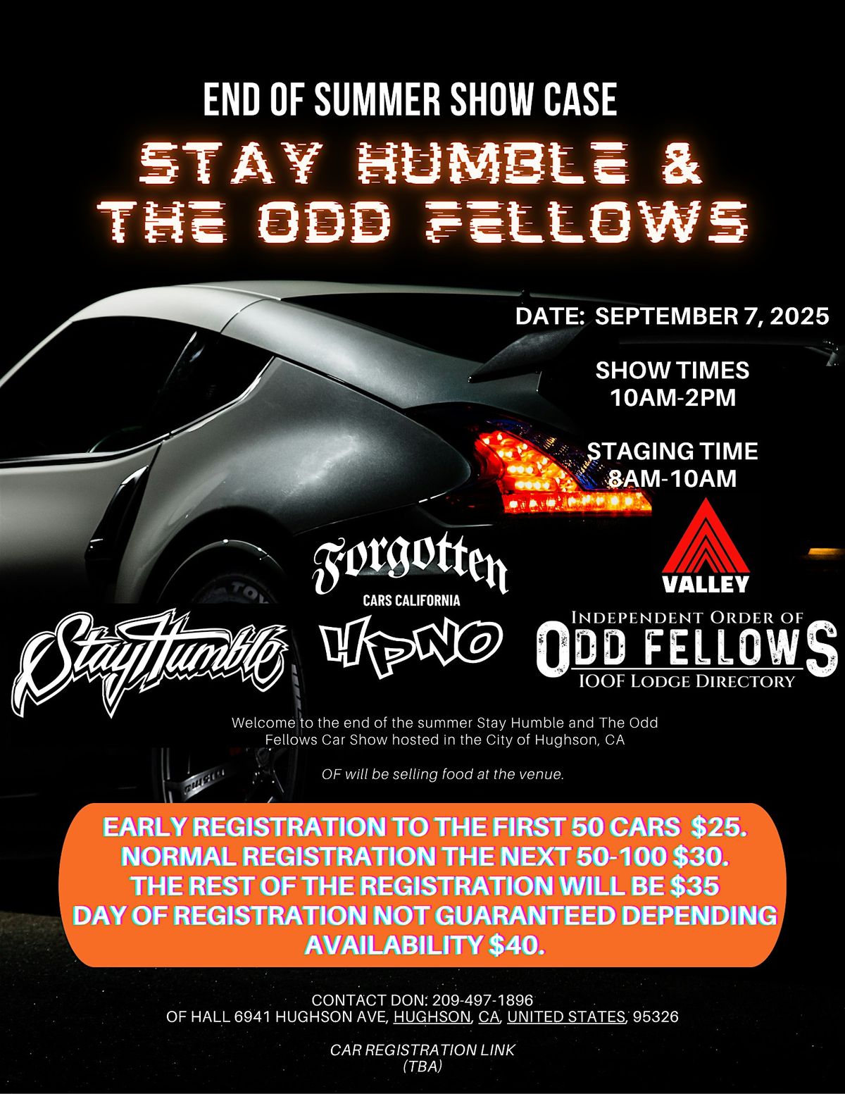 Team Stay Humble & Odd Fellows End of Summer Show Case, 7 September | Event in Hughson | AllEvents