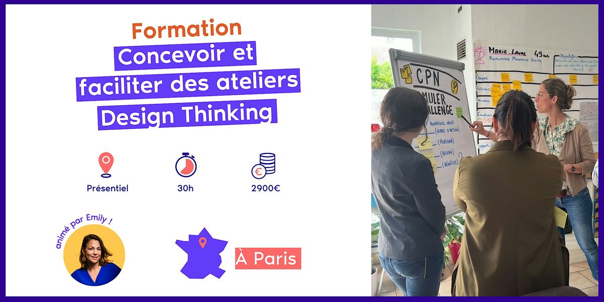 Formation Concevoir et faciliter des ateliers Design Thinking - Paris | Event in Paris | AllEvents