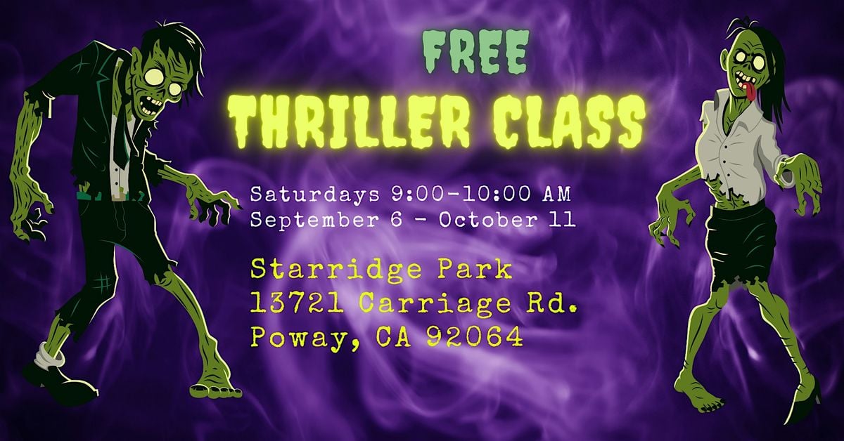 FREE Thriller Classes, Poway, 6 September | Event in Poway | AllEvents