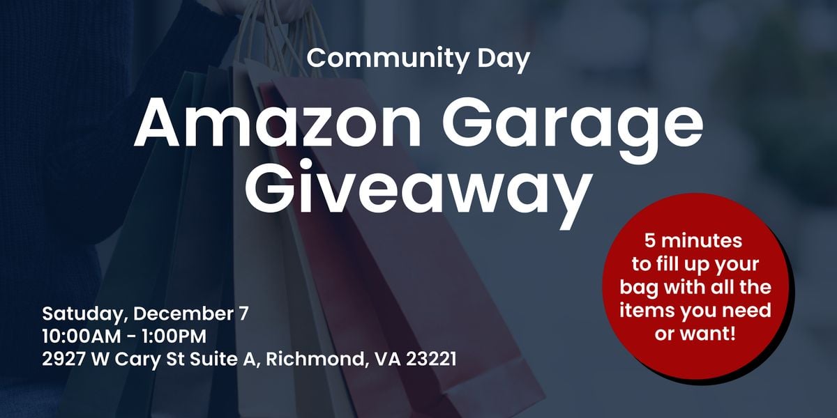 Copy of Amazon Giveaway at Community Day: Free Shopping | Event in Richmond | AllEvents