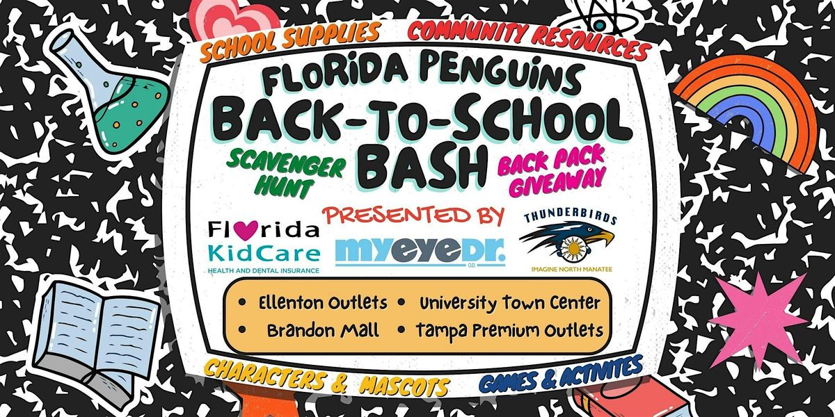 Florida Penguin Back to School Bash Presented by MyEyeDr., 26 July | Event in Brandon | AllEvents