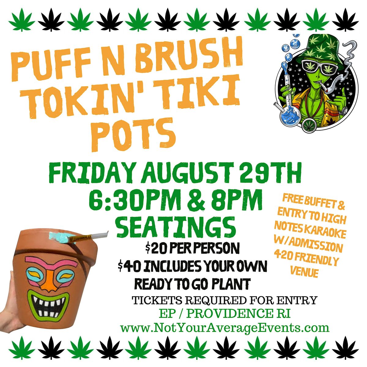 Tokin Tiki Pots Paint Night in RI | Event in East Providence | AllEvents