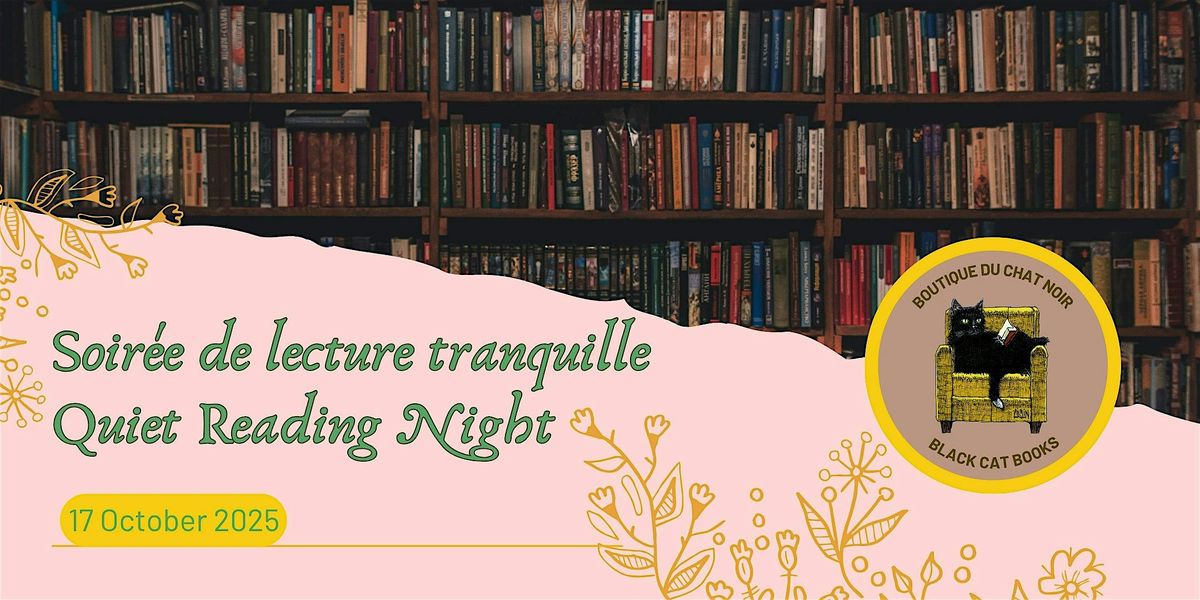 Soirée de lecture tranquille - Quiet Reading Night | Event in Sherbrooke | AllEvents