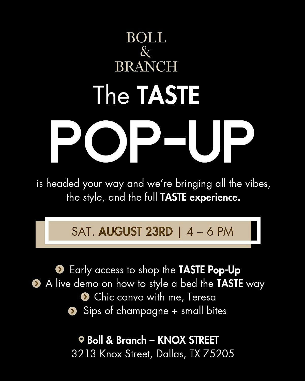 The Taste Experience Pop-Up, 23 August | Event in Dallas | AllEvents