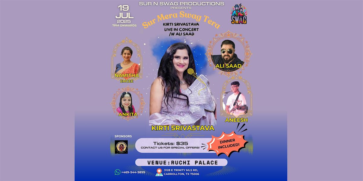 Sur Mera Swag Tera, 19 July | Event in Carrollton | AllEvents