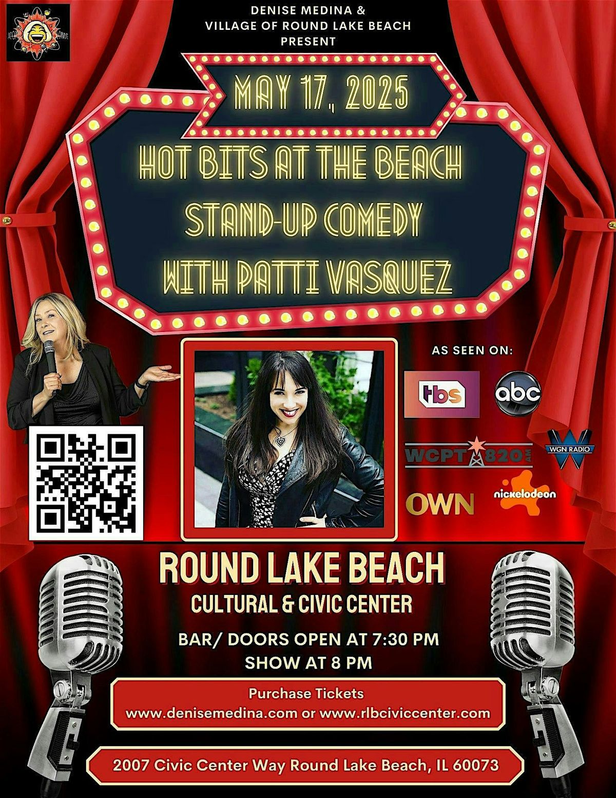Hot Bits at the Beach Stand-up Comedy with Patti Vasquez, 17 May | Event in Round Lake Beach | AllEvents