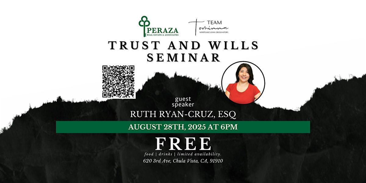 San Diego Estate Planning 101: Free Trusts & Wills Seminar, 28 August | Event in Chula Vista | AllEvents