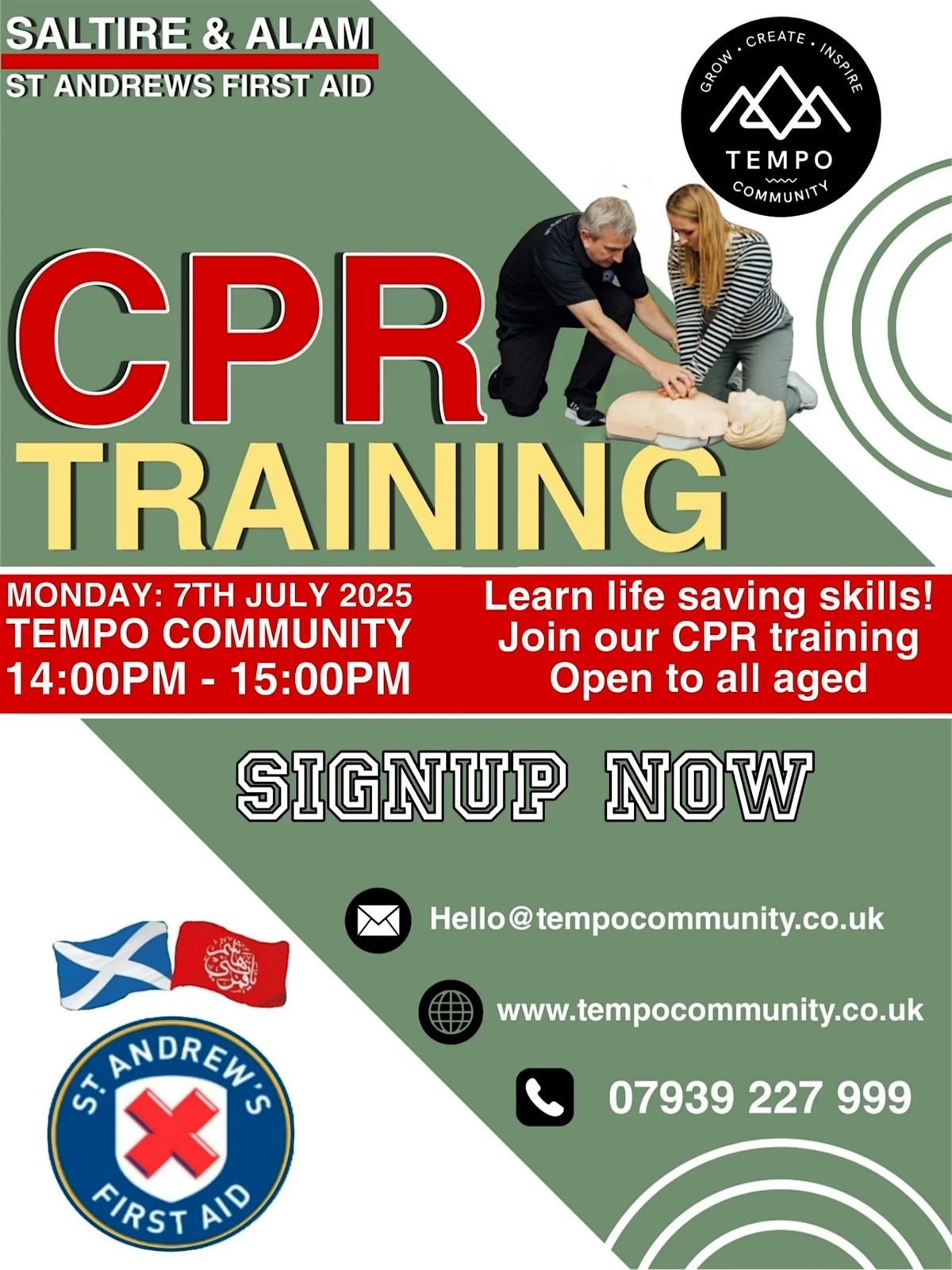 CPR TRAINING WORKSHOP, 7 July | Event in Glasgow/Rutherglen | AllEvents