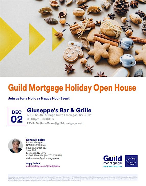 Guild Mortgage Holiday Open House, 2 December | Event in Las Vegas | AllEvents