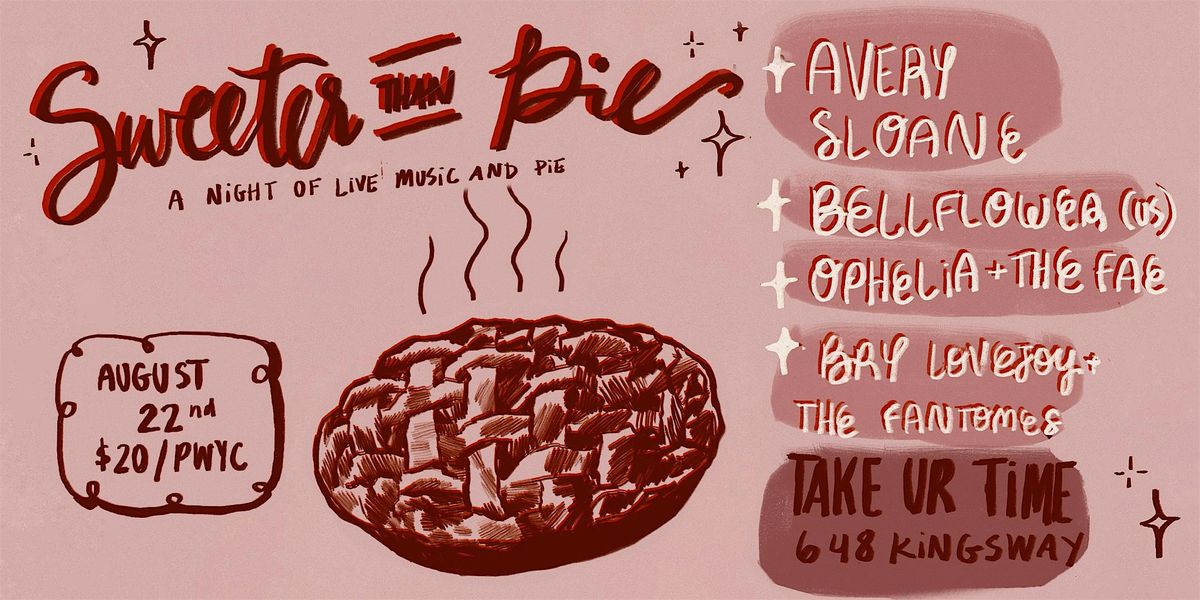Avery Sloane, Bellflower, Ophelia and the Fae, Bry Lovejoy and the Fantomes, 22 August | Event in Vancouver