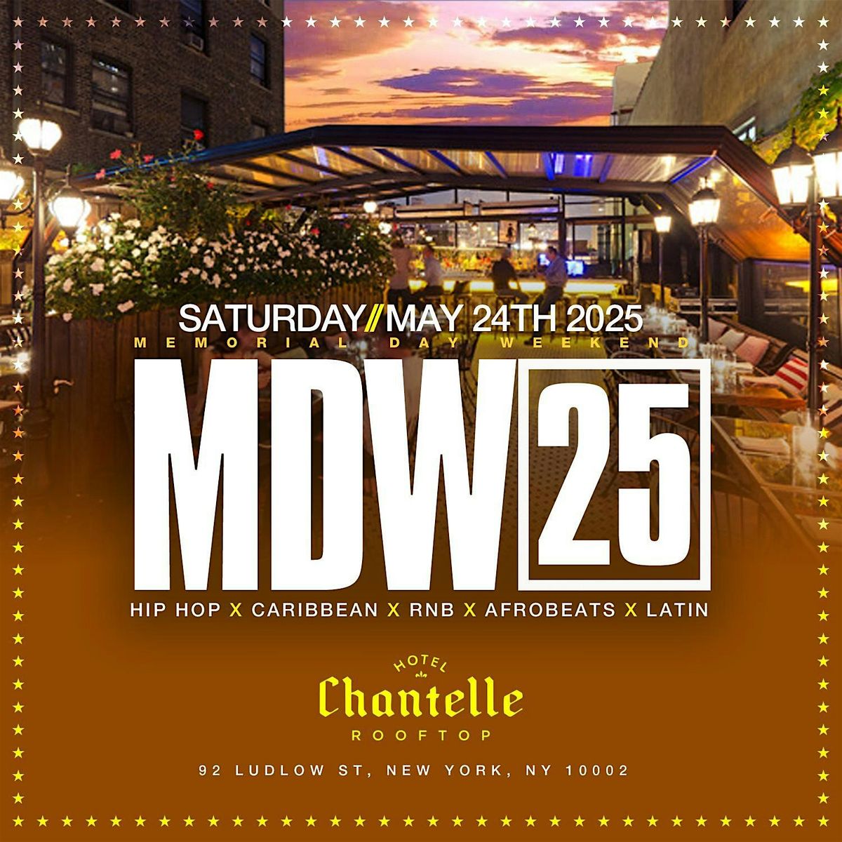 Memorial Day Weekend Rooftop Day Party  @ Hotel Chantelle, 24 May | Event in New York | AllEvents