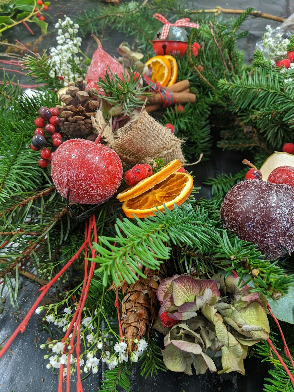 Christmas Wreath Workshop | Fresh Greenery | Newtownabbey | 8-9.30pm, 15 December | Event in Newtownabbey