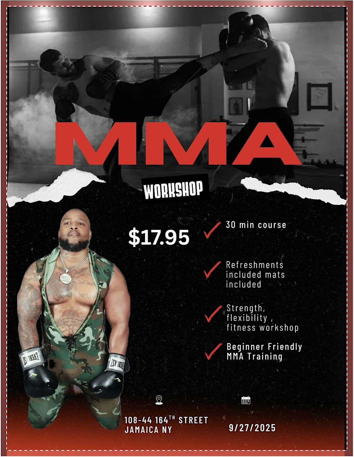MMa and Fitness Workshop, 9 October | Event in Queens | AllEvents