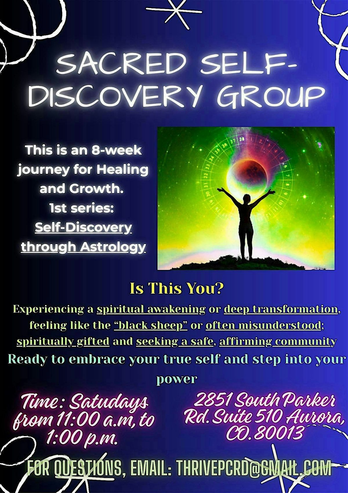 Sacred Self-Discovery Group, 23 August | Event in Aurora | AllEvents