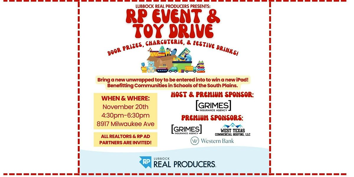 RP Event & Toy Drive, 20 November | Event in Lubbock | AllEvents