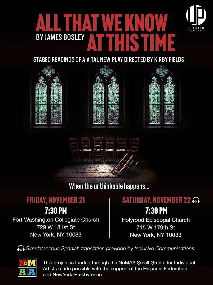 All That We Know At This Time by James Bosley, 21 November | Event in New York | AllEvents