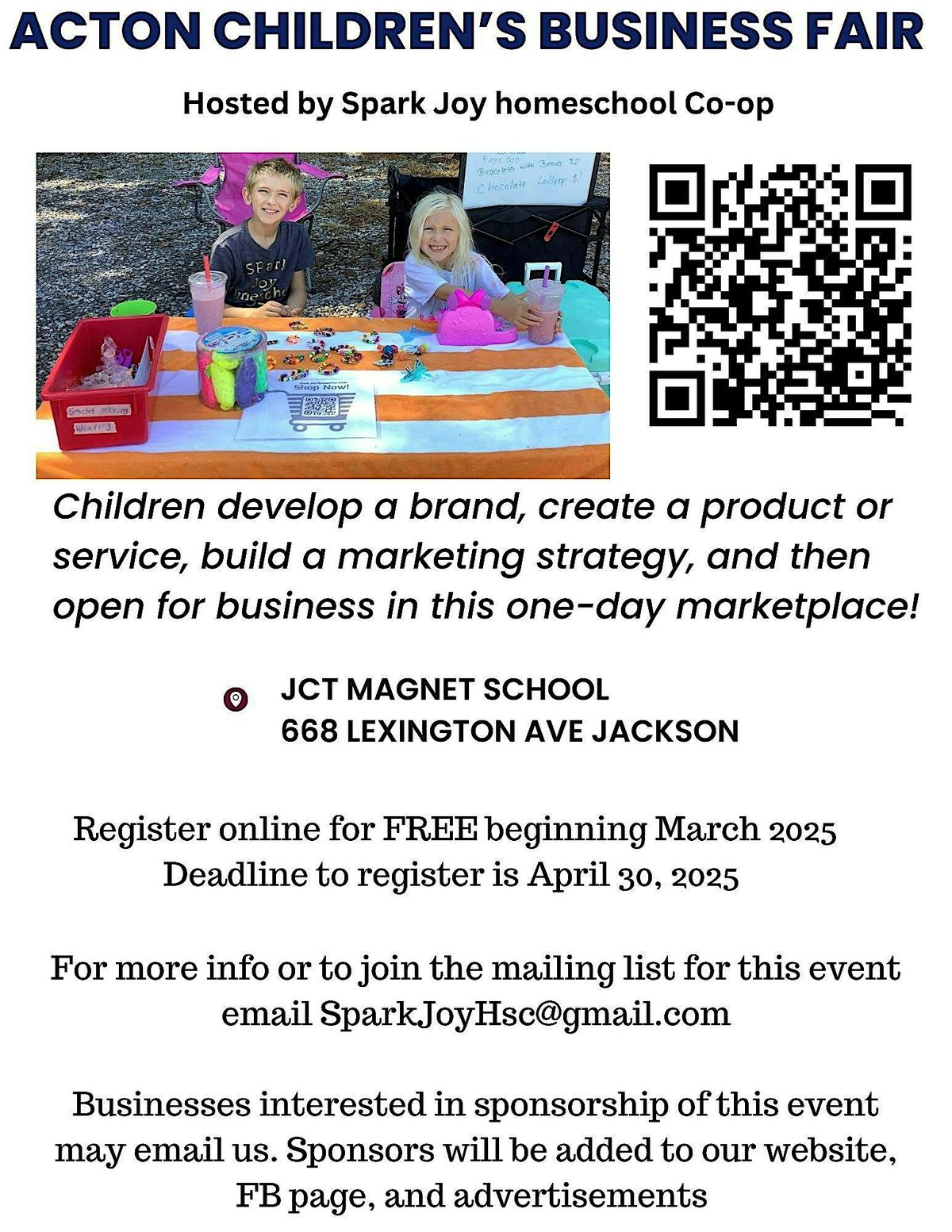 Children's business fair: FREE, 24 May | Event in Jackson | AllEvents