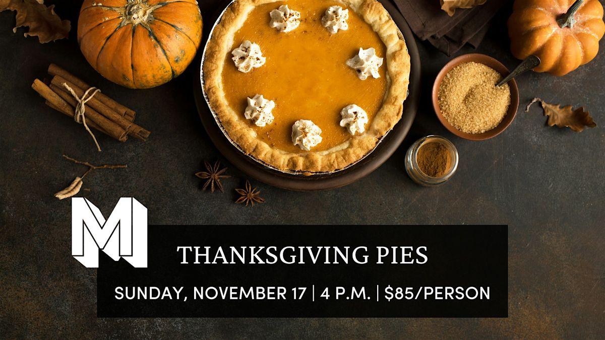 Thanksiving Pie Baking Class, 9 November | Event in Charleston | AllEvents