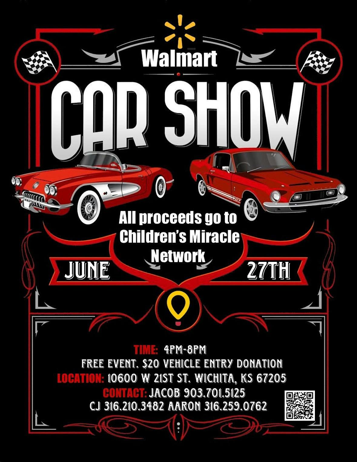 Walmart Car Show in support of Children’s Miracle Network, 27 June | Event in Wichita | AllEvents