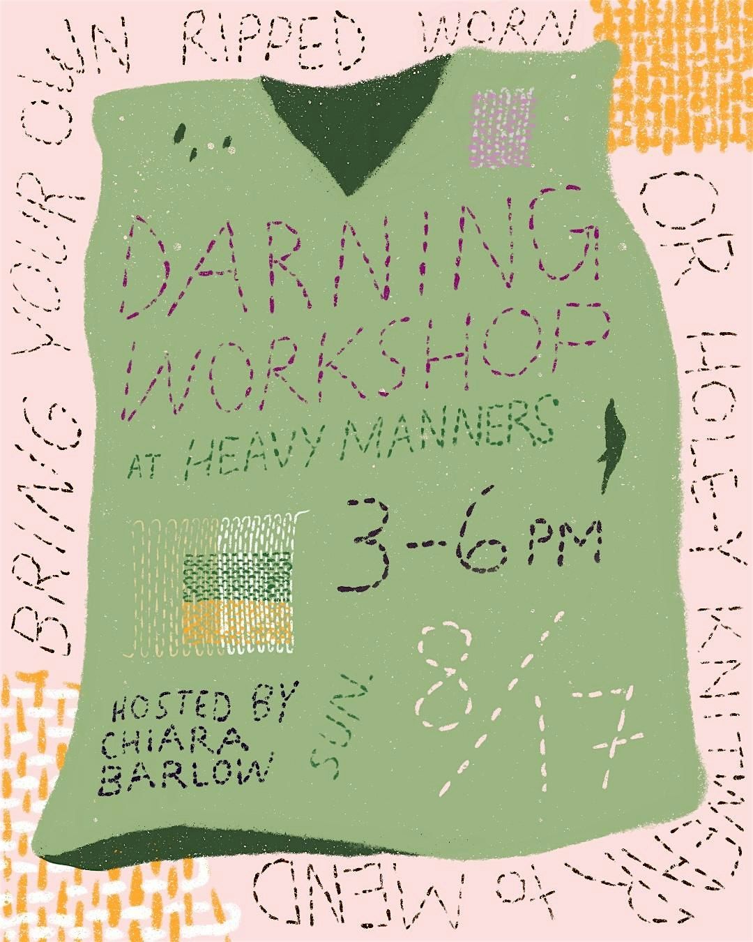 Darning Workshop Hosted by Chiara Barlow (8/17), 17 August | Event in Los Angeles | AllEvents